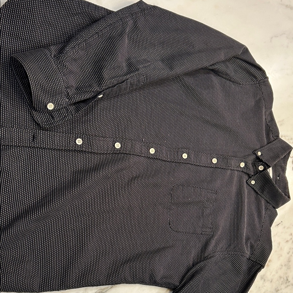 Taylor Stitch Black Patterned Button Down Shirt - image 1